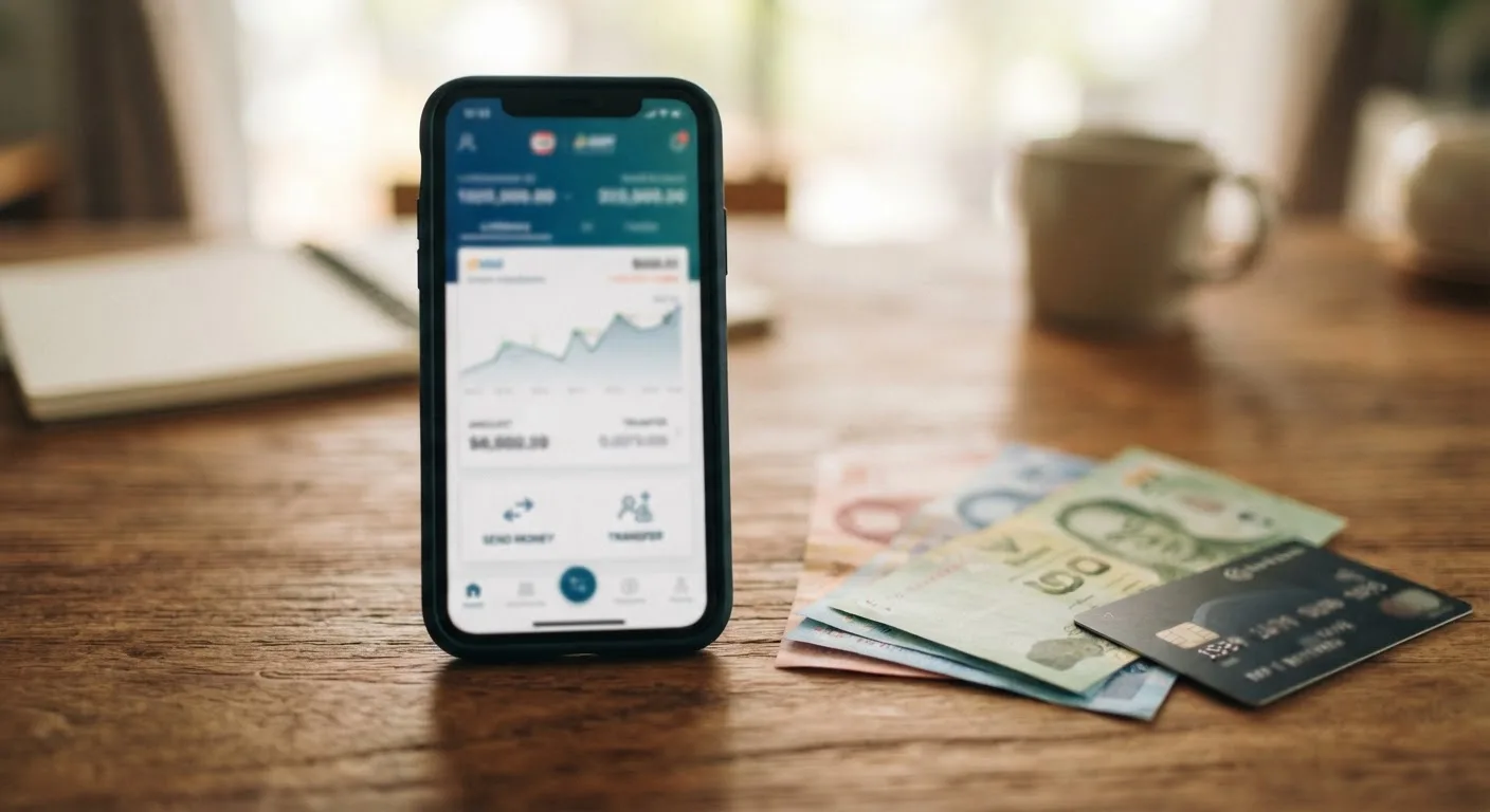 Sending money to Thailand from a phone app