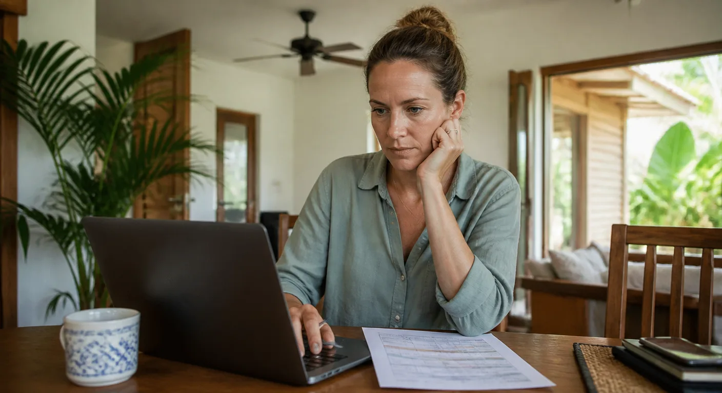 A parent comparing the yearly cost of homeschooling abroad with international school fees