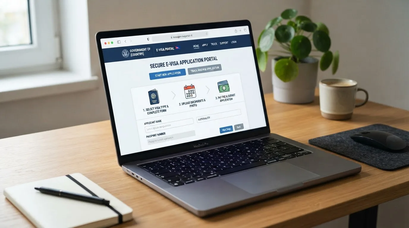 Official Thai e-Visa portal application dashboard