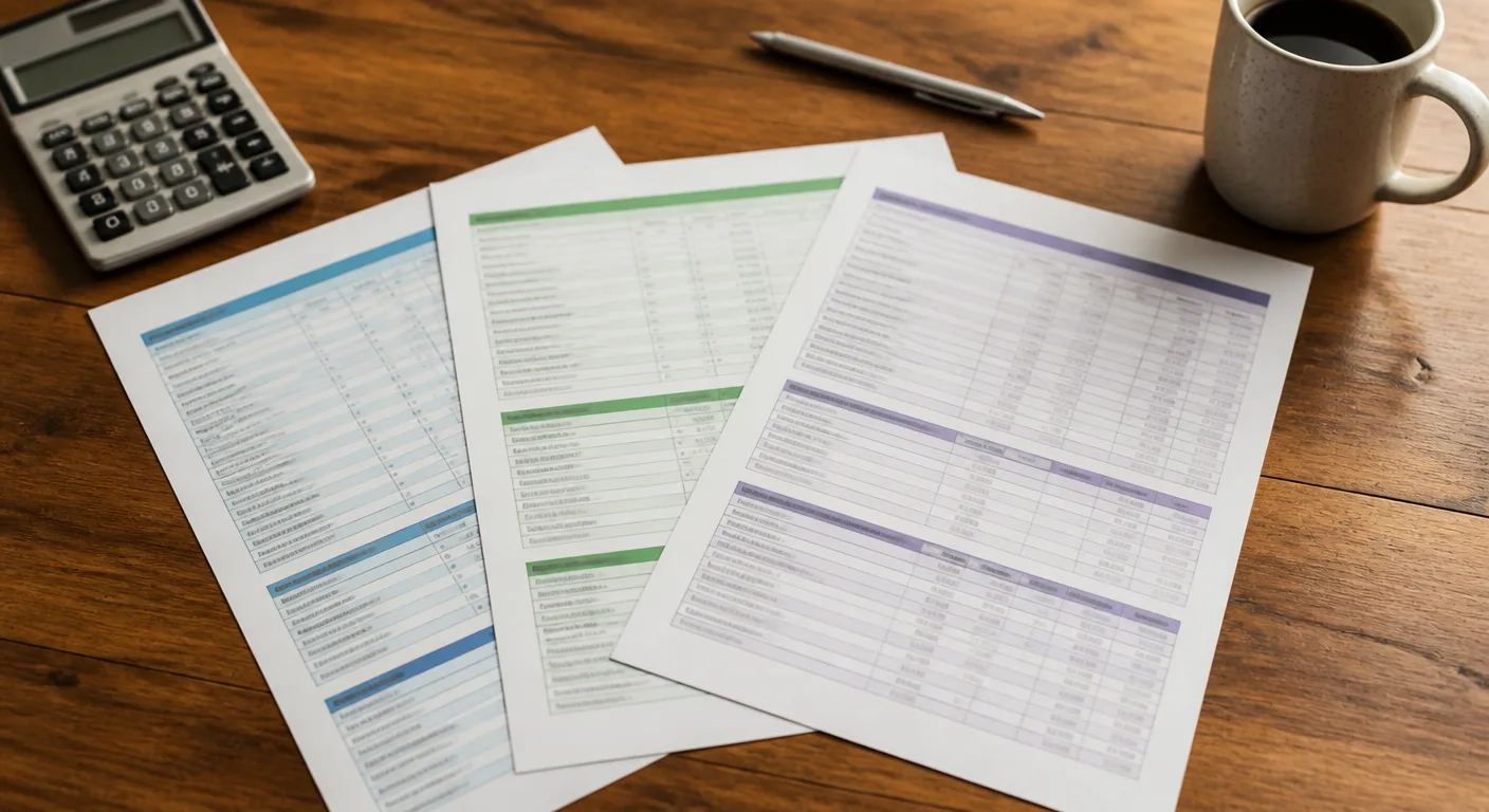Comparing printed fee schedules for three online British schools