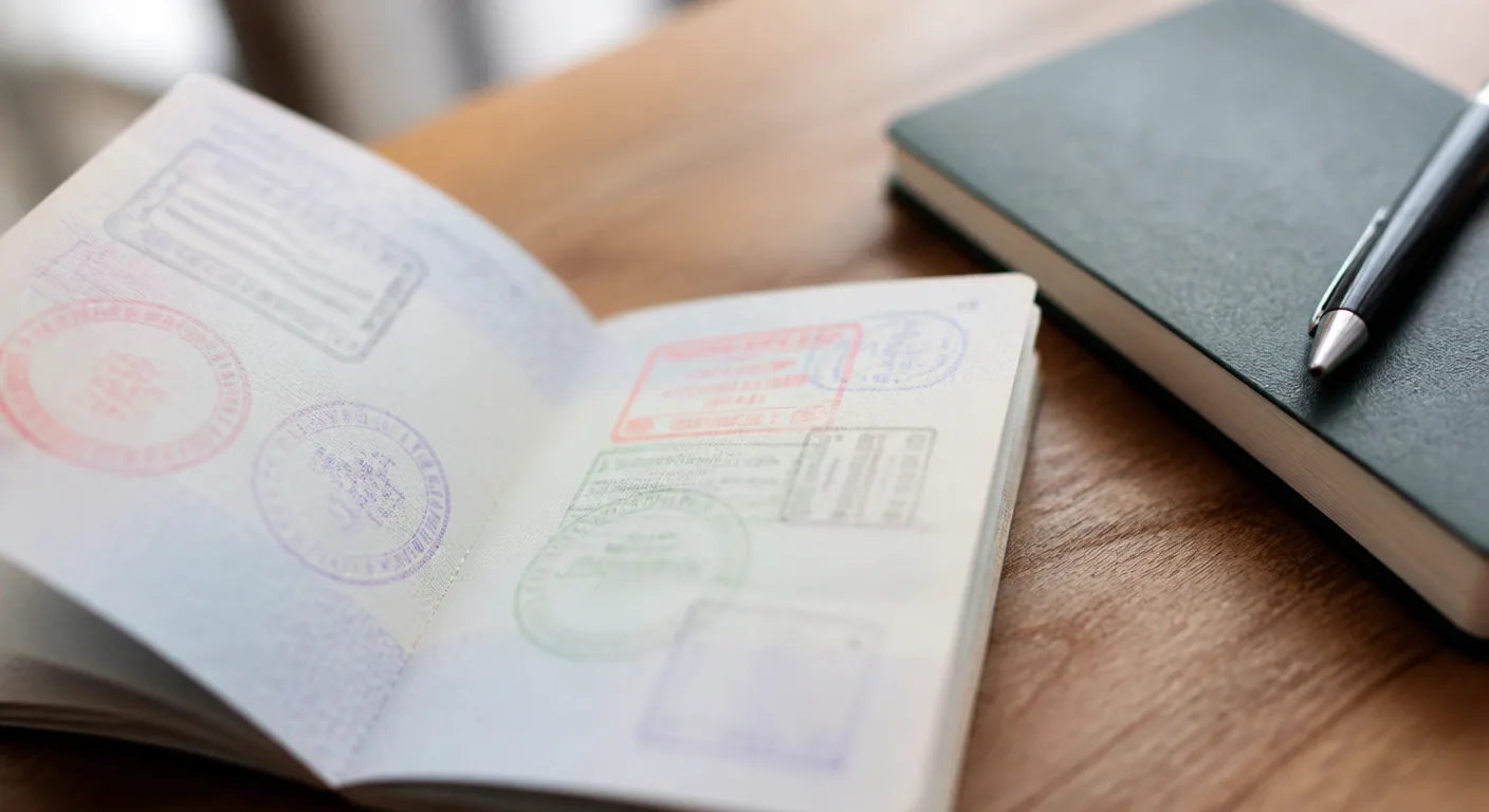 Passport entry and exit stamps used to count days spent in Thailand