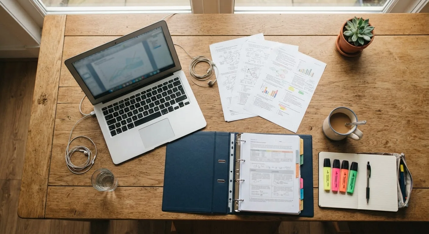 Weekly assignment materials for an online homeschooling course